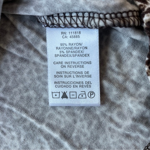 Michael Michael Kors Cinched V-neck Slinky Top Long Sleeve Stretch - Picture 9 of 11